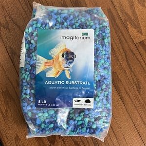 ✨HOST PICK✨Imagitarium Aquatic Substrate Blue & Teal Rocks 5Lbs